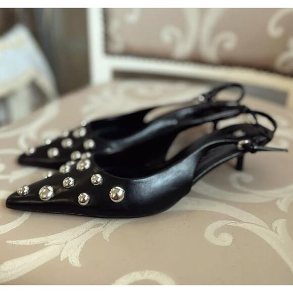 RARE!!! ZARA Embellished Slingbacks NWT - Picture 14 of 16